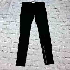 CAbi #196 Midtown Ponte Black Riding Ankle Zip Leggings XS A223